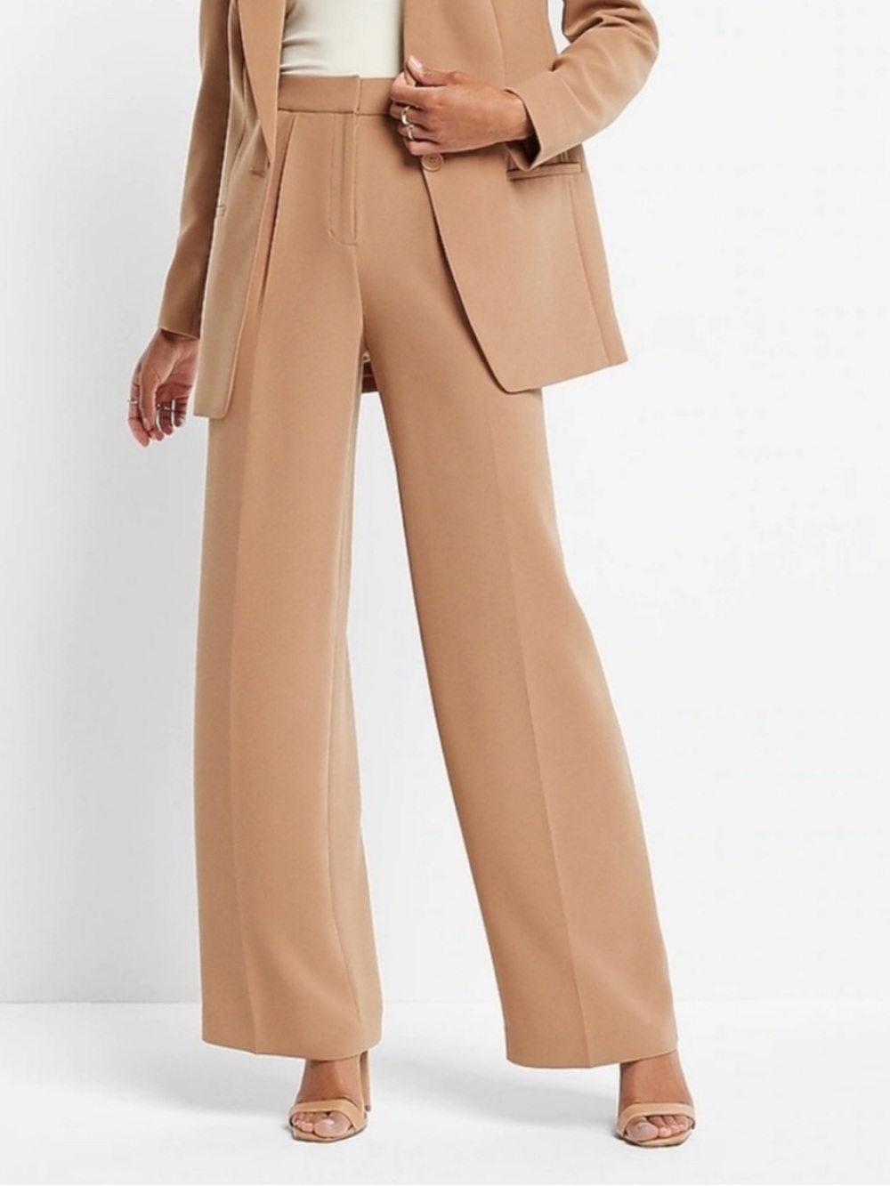 Express 💮 wide leg high rise trouser pants 14 short 14s